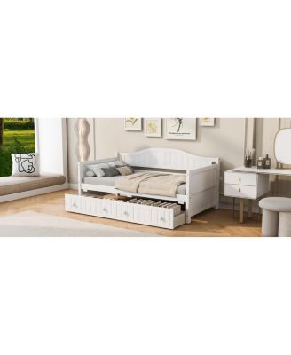 Streamdale Twin Wooden Daybed with 2 Drawers