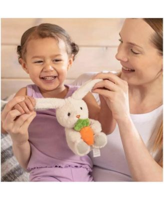 Easter Plush Bunny with Carrot & Easter Egg Plush Basket Toy Set, Cute Easter Stuffed Animals, Easter Basket Stuffer Toys for Newborns