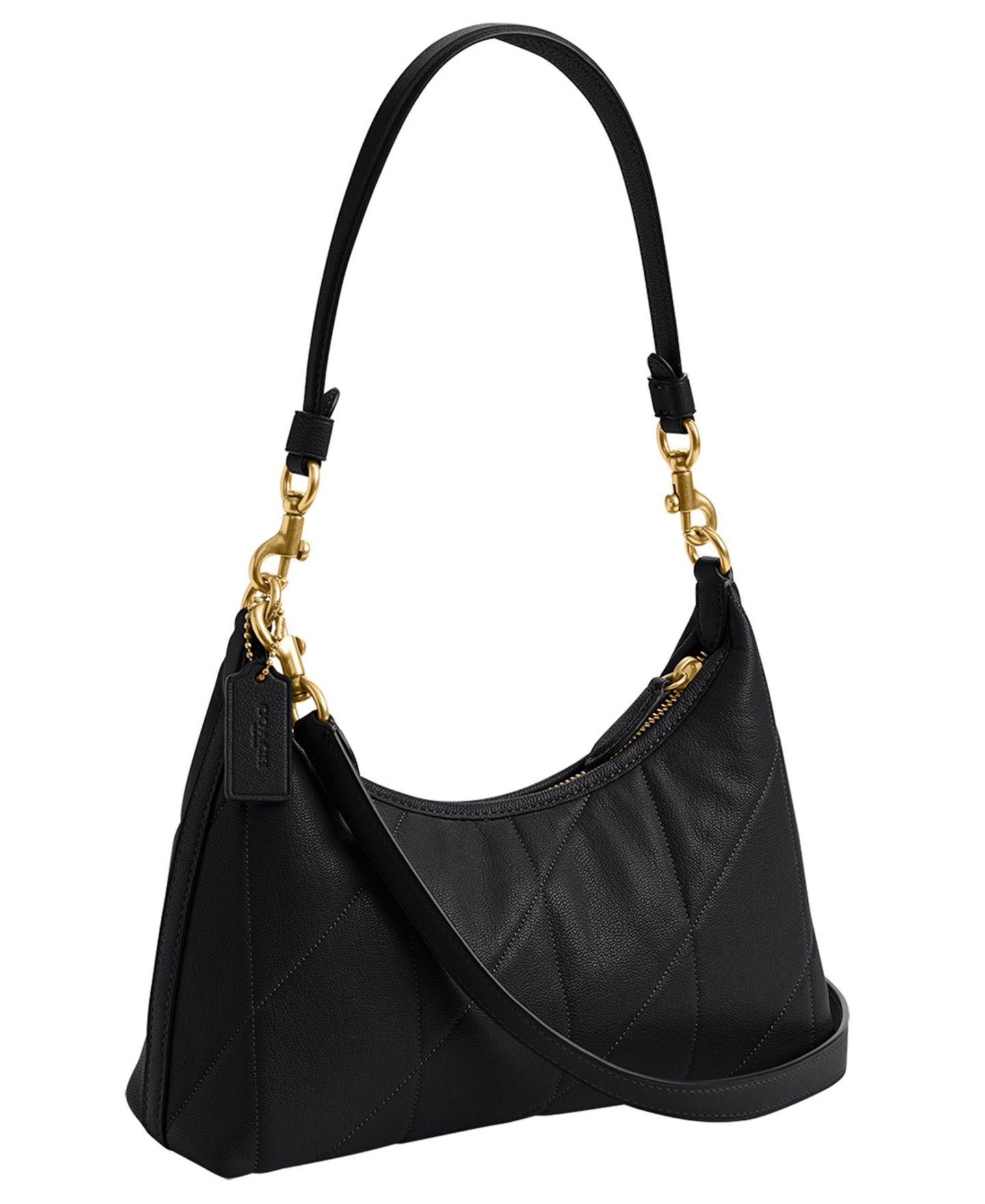 Женская сумка COACH Juliet Small Soft Quilted Leather Shoulder 25, цвет: Латунный / Чёрный — фото 7