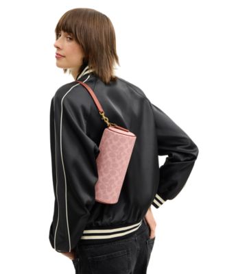 Barrel Small Signature Canvas Slim Shoulder Bag