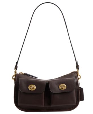 Waverly Small Leather Twin Turnlock Shoulder Bag