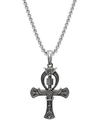 Men's Stainless Steel 22" Imperial Empire Pendant Necklace