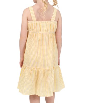 Girls' 2T-6X Embroidered Dress and Lemon Slice Purse