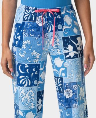 Women's Printed Capri Mid-Rise Pants