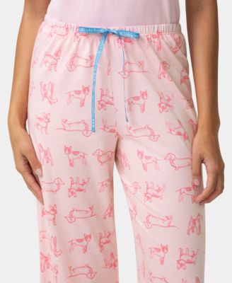 Women's Printed Capri Mid-Rise Pants