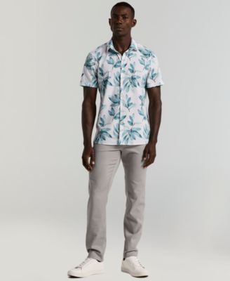 Men's Magnolia Leaf Print Shirt