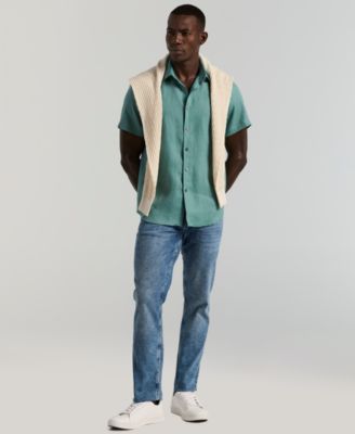 Men's Solid Linen Shirt