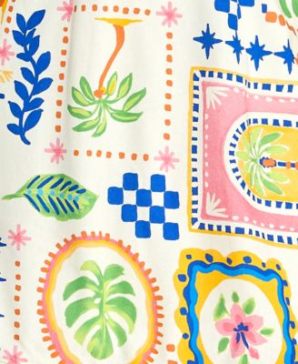 Juniors' Sleeveless Ric Rac Trim Detail Slim Dress