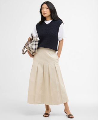 Women's Pleated Kirby Midi Skirt