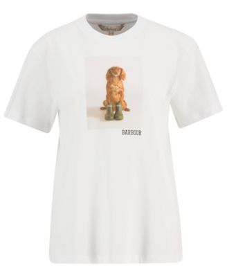 Women's Short-Sleeve Dog Photo Graphic T-Shirt