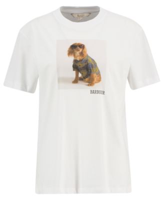 Women's Short-Sleeve Dog Photo Graphic T-Shirt