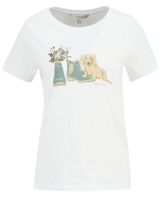Women's Short-Sleeve New Dog and Welly Printed T-Shirt