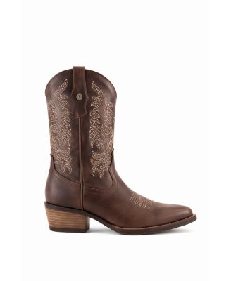 Women's Leather Boots Western Style