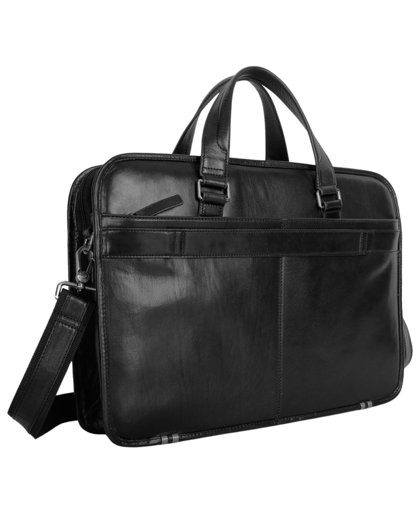 Мужская сумка Mancini Laptop Briefcase, цвет: Чёрный — фото 2