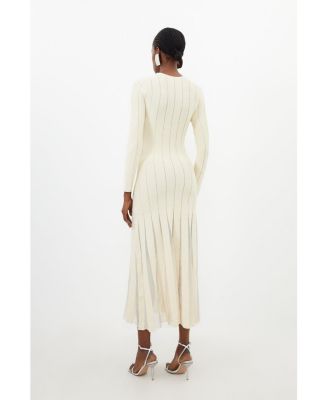 Women's Filament Full Skirt Knit Midi Dress