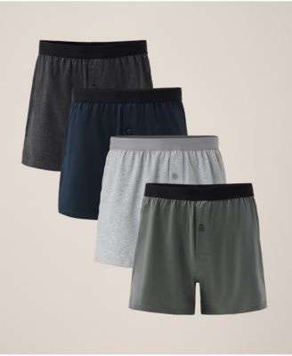Men's Everyday Knit Boxer 4-Pack Made With Organic Cotton