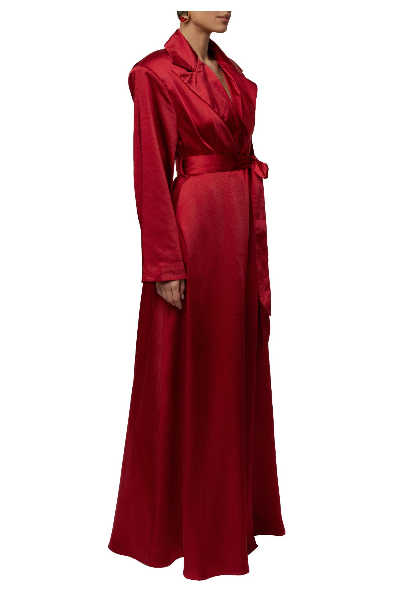 Women's Satin Embrace Maxi Dress