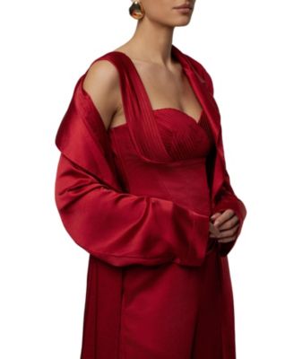 Women's Satin Embrace Maxi Dress