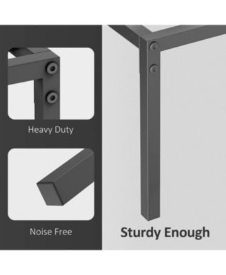  Queen Metal Platform Bed Frame- No Box Spring Needed- Heavy Duty Steel Slats- Easy Assembly