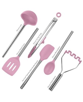 Tovolo Utensil 6-Pc. Silicone with Steel Handles