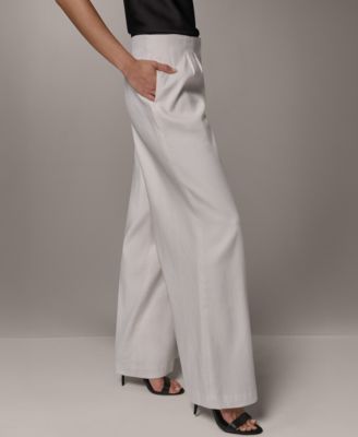 Women's Pleated Wide-Leg Pants