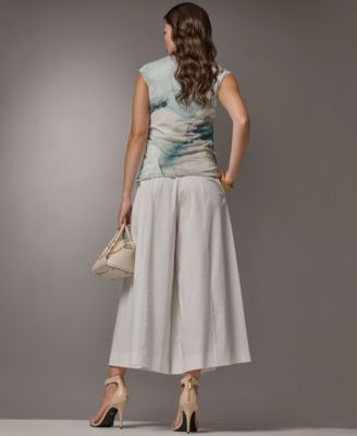 Women's Printed V-Neck Top