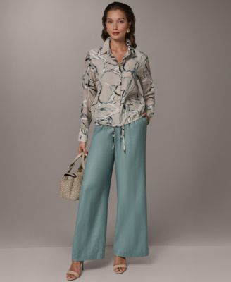 Women's Long-Sleeve Printed Shirt