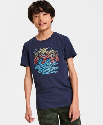 Epic Threads Kid Boy Xs-xl Beach Tee - Navy Nautical 16$