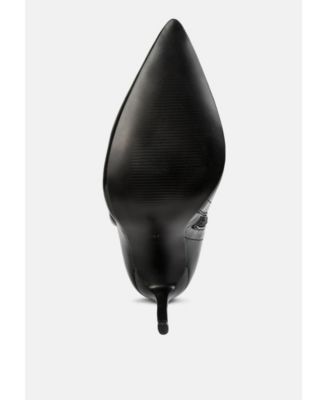 Womens Riggle Long Patent Pu High Heel Boots