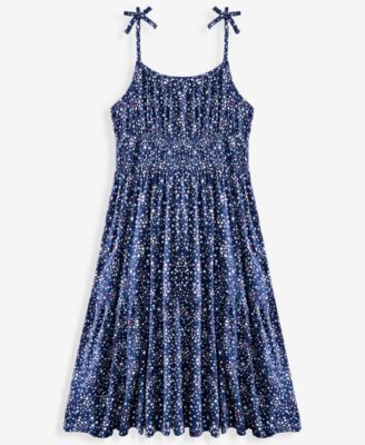 Girls' XS-XL Ditsy-Print Midi Dress