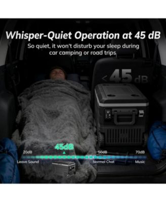 68QT Portable Car Refrigerator with Wheels