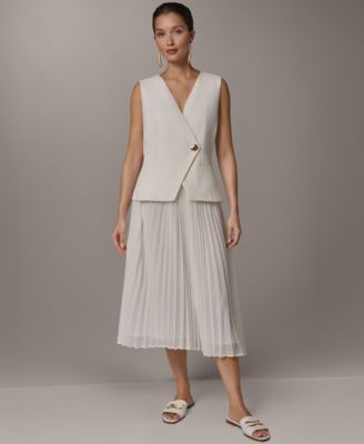 Petite V-Neck Midi Dress