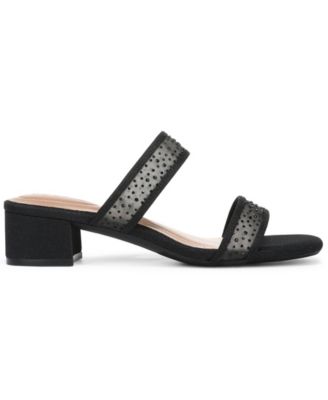 Women's Violettt Two Band Mesh Evening Slip-On Sandals