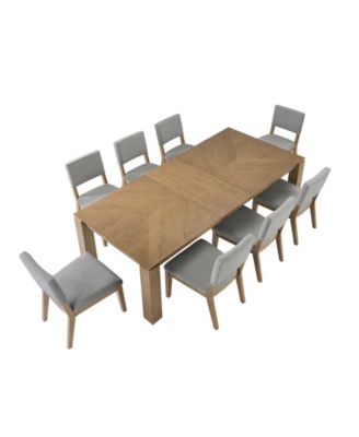 Selby 9-Pc. Dining Set (1 Dining Table + 8 Chairs)