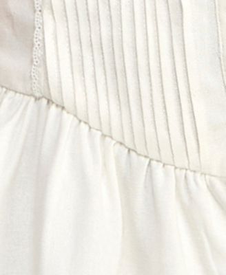 Juniors' Tie-Shoulder Square Neck Mini Dress