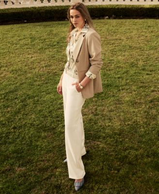 Women's Floral-Printed Button-Front Blouse