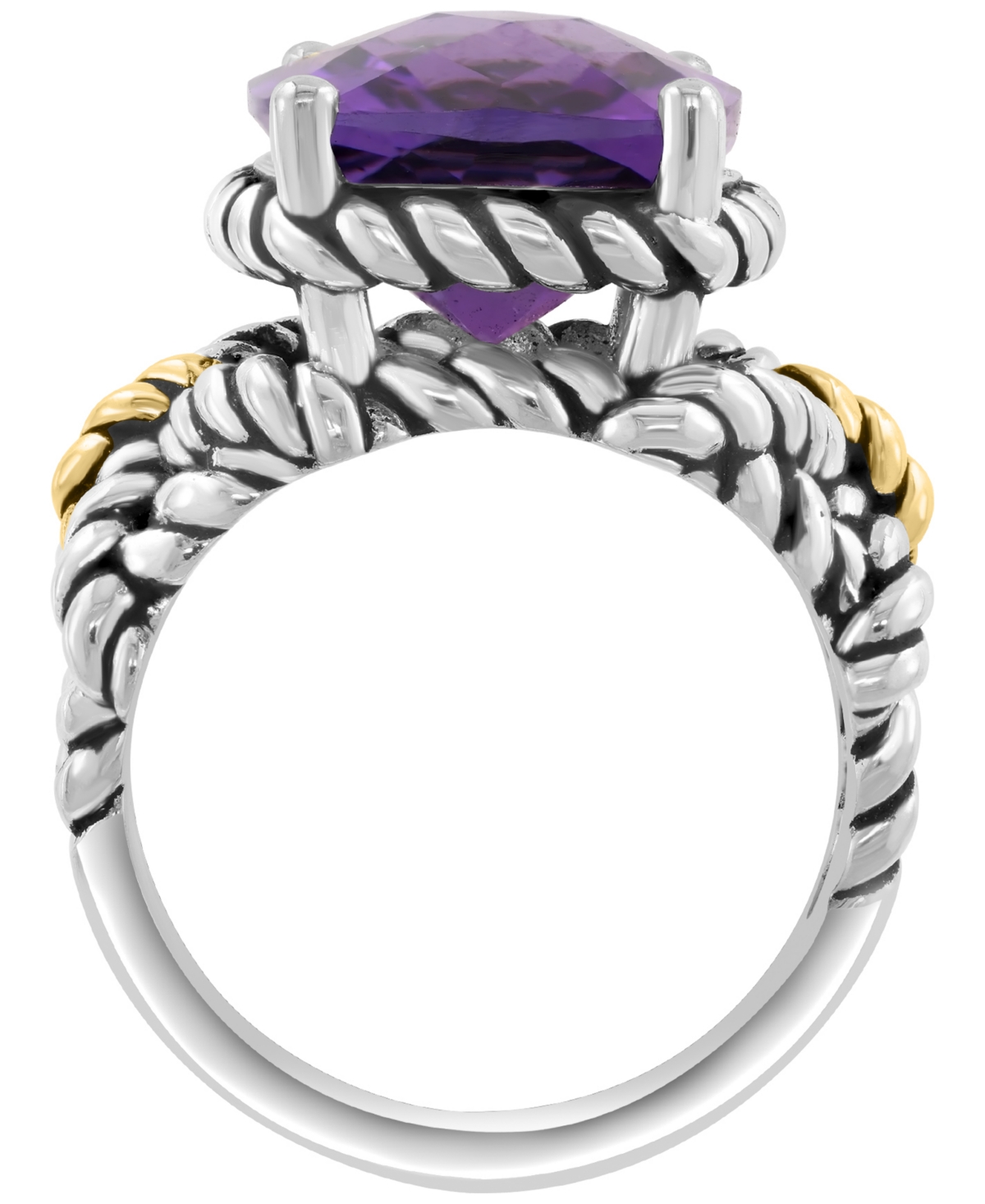 Effy Collection Amethyst Ring (6-5/8 ct. t.w.) in 18k Yellow Gold Plated Sterling Silver