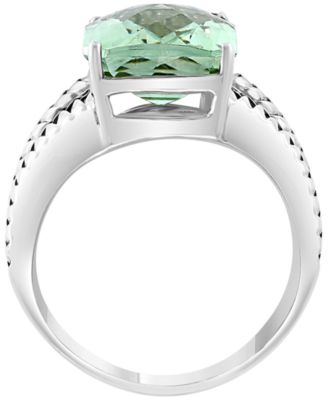 Green Amethyst Ring (9-1/3 ct. t.w.) in Sterling Silver with 18k Yellow Gold Plating