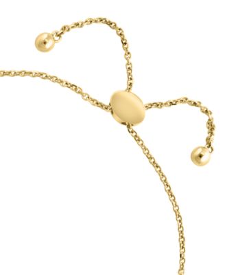 Malachite, Onyx & Diamond (1/10 ct. t.w.) Bracelet in 14k Yellow Gold