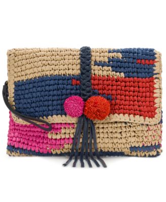 Charlotte Woven Wristlet Clutch