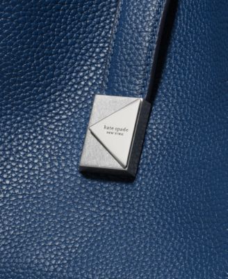 Deco Medium Pebbled Leather Crossbody Tote Bag