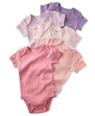 butterblu Baby Boys or Girls Short-Sleeve Bodysuit 5-Pack - PinkPurple 30$
