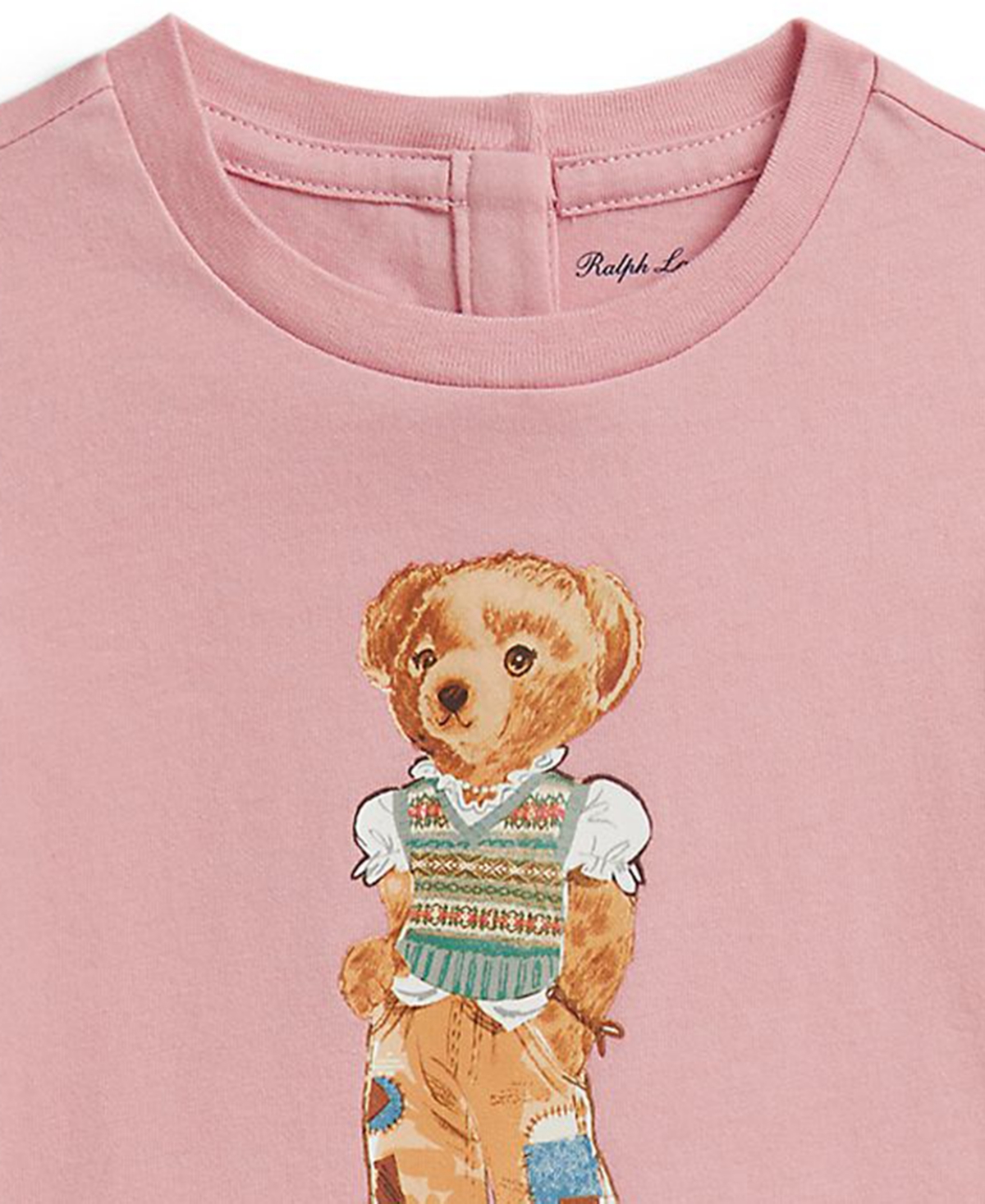 Ralph Lauren Baby Girls' Polo Bear Jersey T-Shirt and Shorts, 2-Piece Set