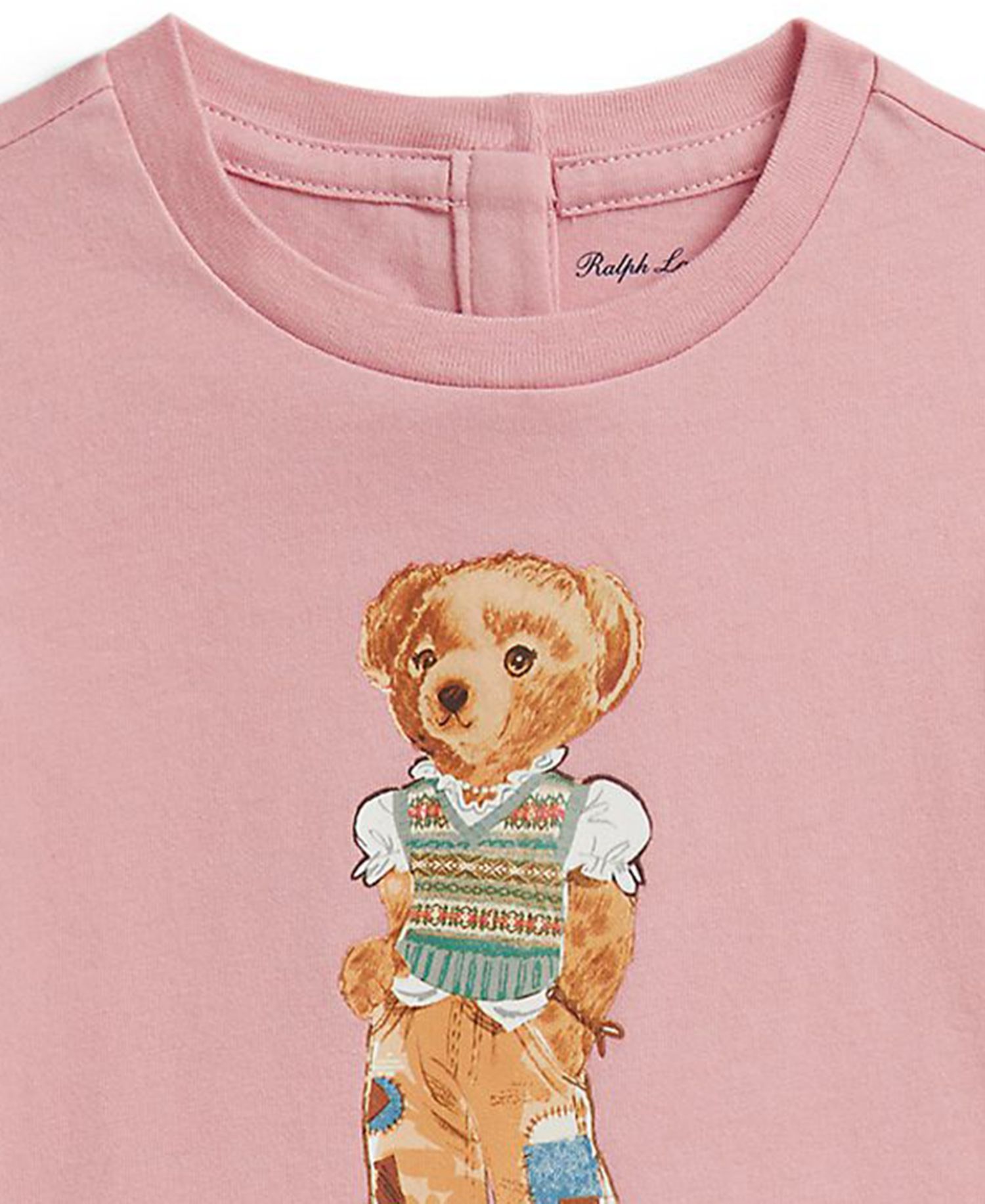 Ralph Lauren Baby Girls' Polo Bear Jersey T-Shirt and Shorts, 2-Piece Set