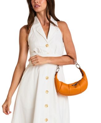 Erica Small Leather Crescent Shoulder Bag