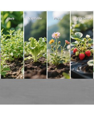 2 Tier Raised Garden Bed, Elevated Wooden Planter Box