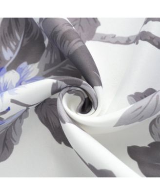 100% Polyester 200 GSM Hydrangea Printed Blackout Grommet Curtain Panel.