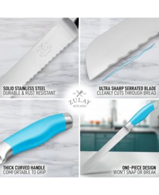 Serrated Bread Knife - Stainless Steel Bread Knife for Homemade Bread, Cake, Bagel