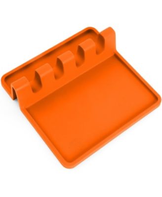 Silicone Kitchen Utensil Rest with Drip Pad for Multiple Utensils