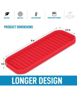 Silicone Sponge Holder for Kitchen Sink - Flexible Multipurpose Soap Tray